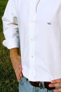 Southern Marsh Classic Oxford Dress Shirt White Medium